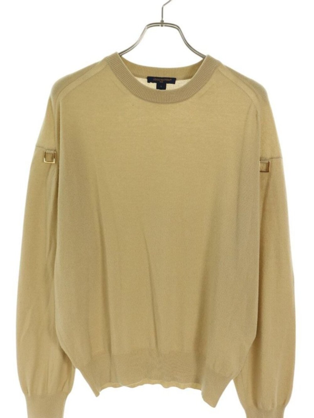 Louis Vuitton Arm Decorationcashmere Crew Neck Knit Sweater